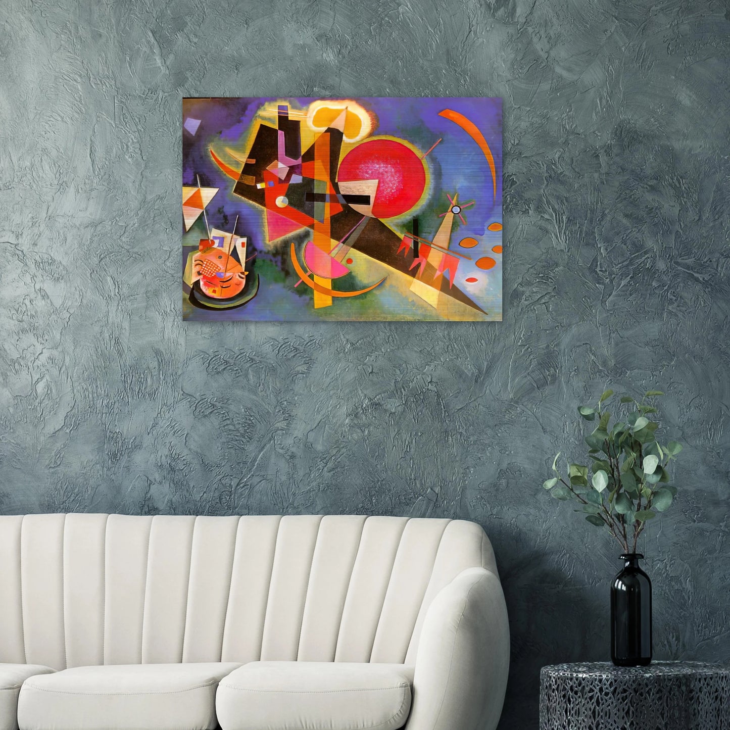 IN BLUE 1925 - Wassily Kandinsky Brushed Aluminum Print - 70x100 cm / 28x40 inches | Wassily Kandinsky Aluminum Print | Wassily Kandinsky Prints