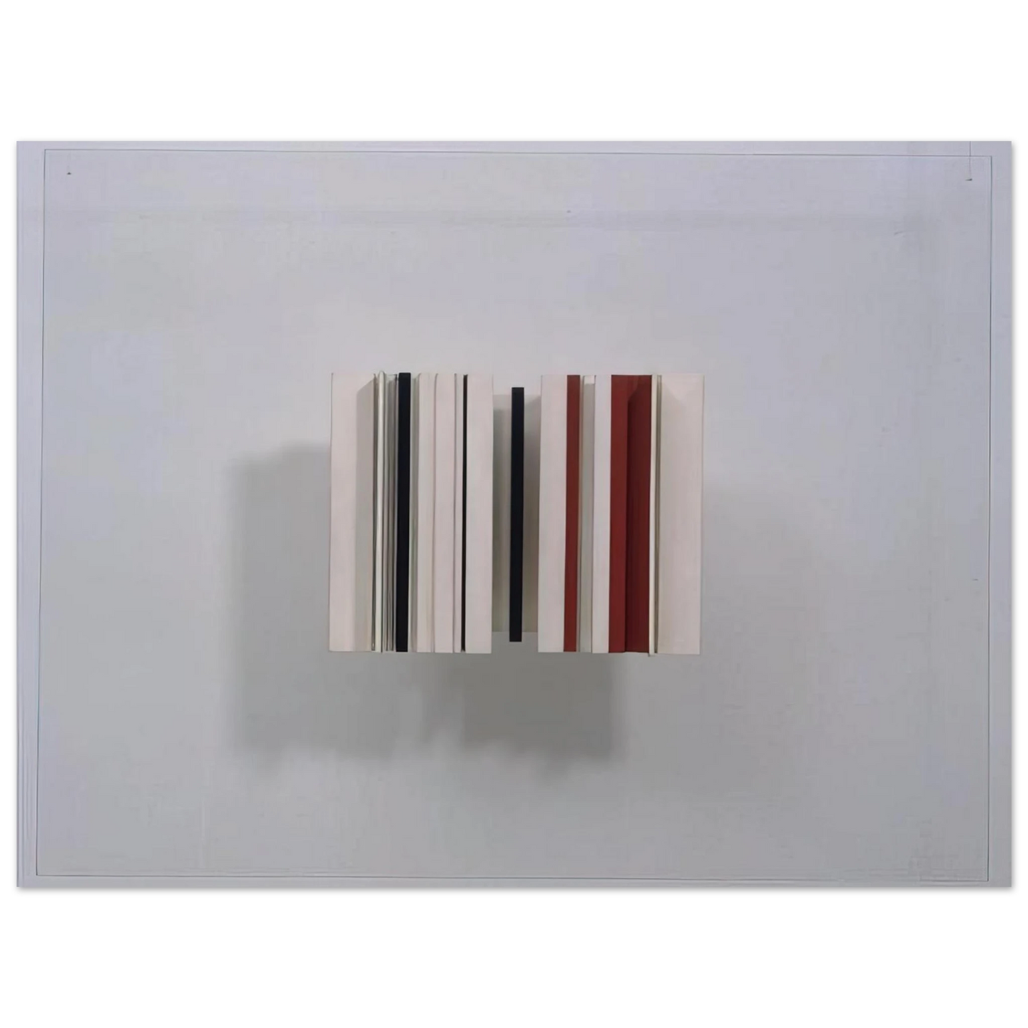 Victor Pasmore - Relief Construction in White, Black and Maroon - 1963 75x100 cm / 30x40inches Fine Art Poster