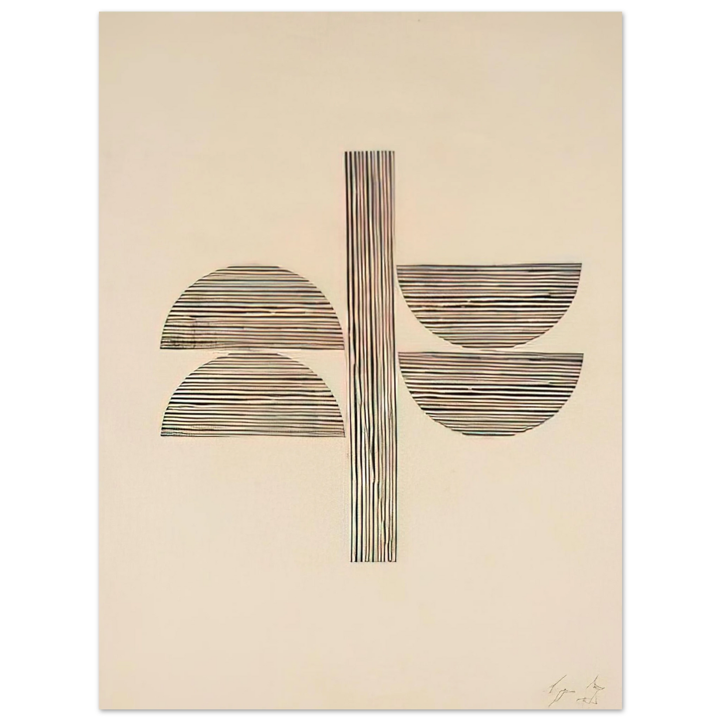 Lygia Pape - Tecelar - 1956 75x100 cm / 30x40inches Fine Art Poster