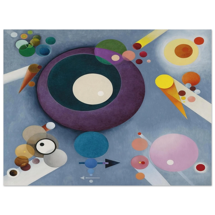 Rudolf Bauer - SPIRITUAL PLEASURES 1935 75x100 cm / 30x40inches Fine Art Poster
