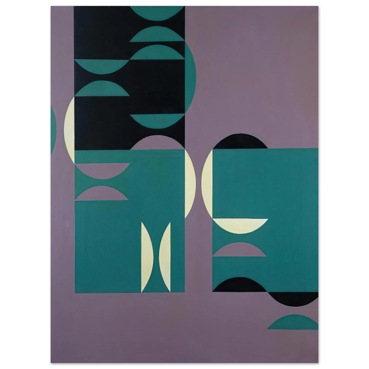 Tomas Maldonado - 4 temas circulares - 1953 75x100 cm / 30x40inches Fine Art Poster