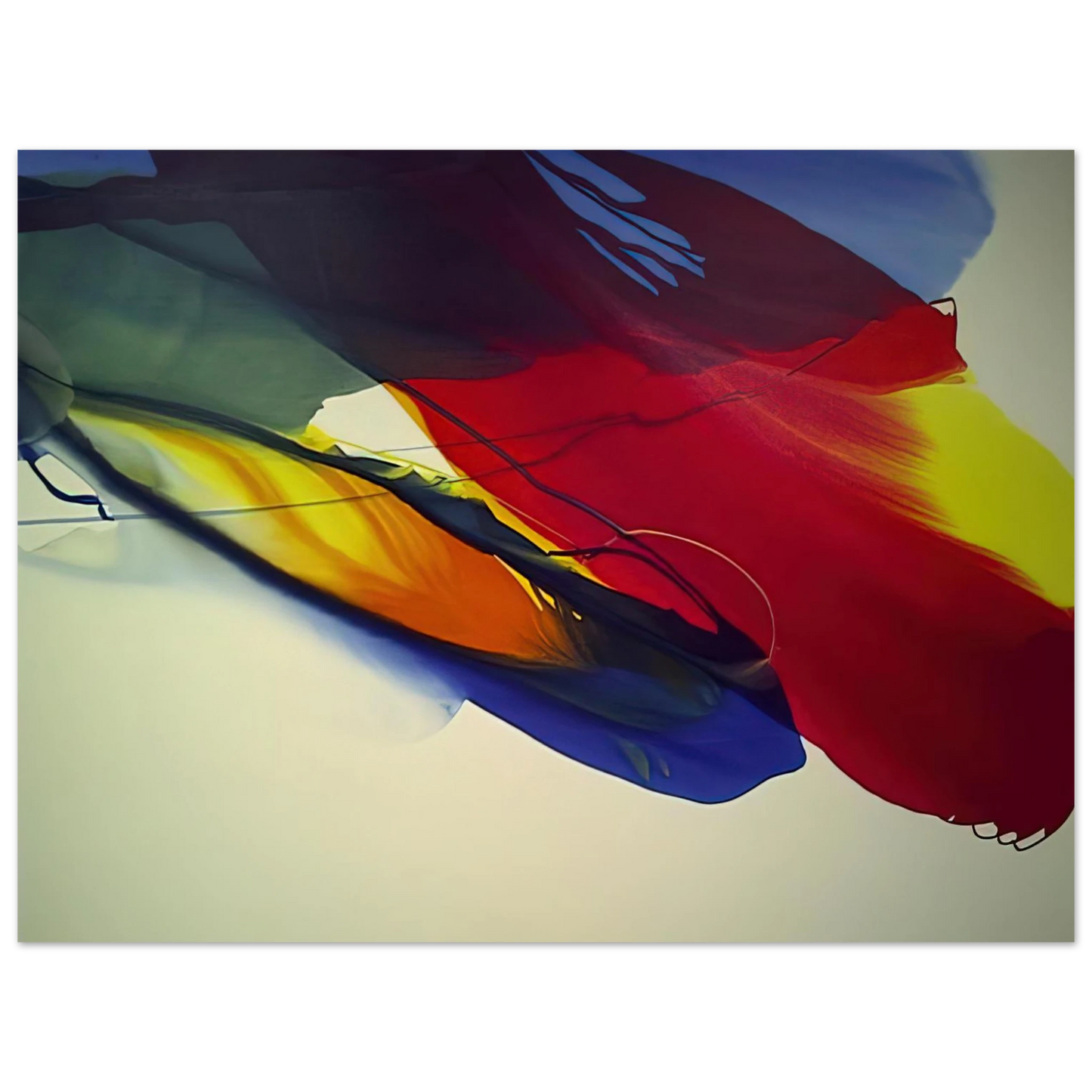 Paul Jenkins - Phenomena Point Swing and Flank - 1964 75x100 cm / 30x40inches Fine Art Poster