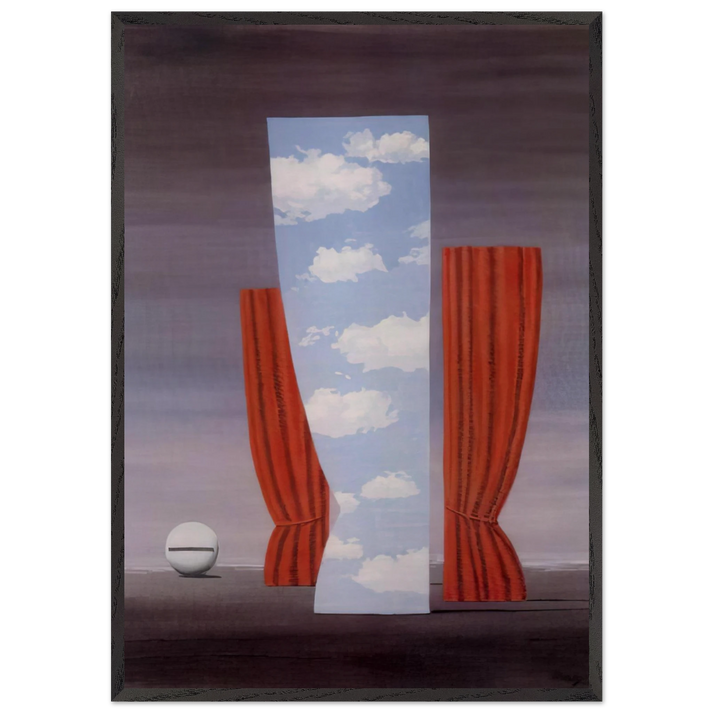 GIOCONDA 1964 - Rene Magritte 70x100 cm / 28x40 inches Framed Art Print – Black Wooden Frame