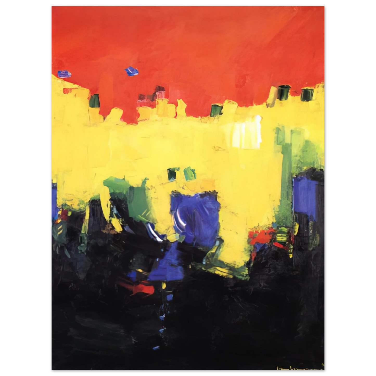 Hans Hofmann - Above Deep Waters 75x100 cm / 30x40inches Fine Art Poster