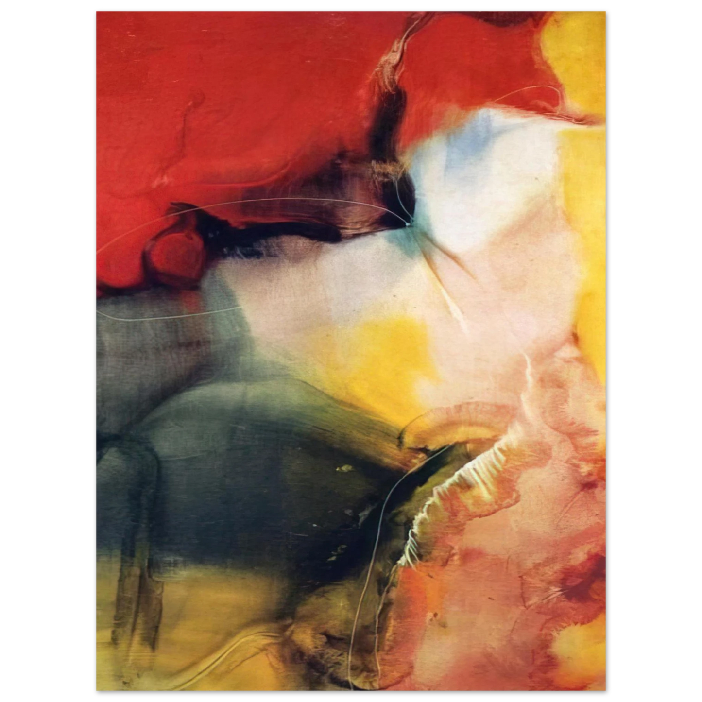 Paul Jenkins - Lotus - 1957 75x100 cm / 30x40inches Fine Art Poster