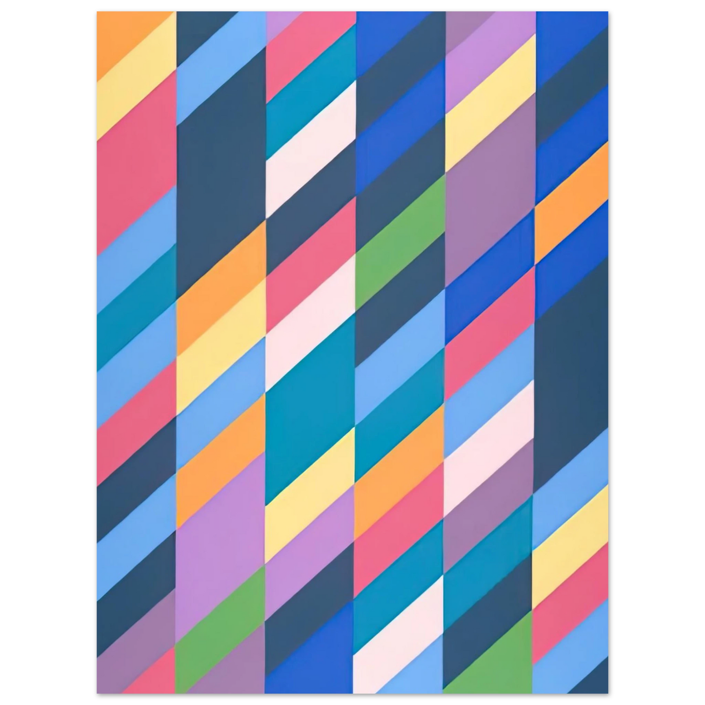 Bridget Riley - SHADOW PLAY 1990 75x100 cm / 30x40inches Fine Art Poster