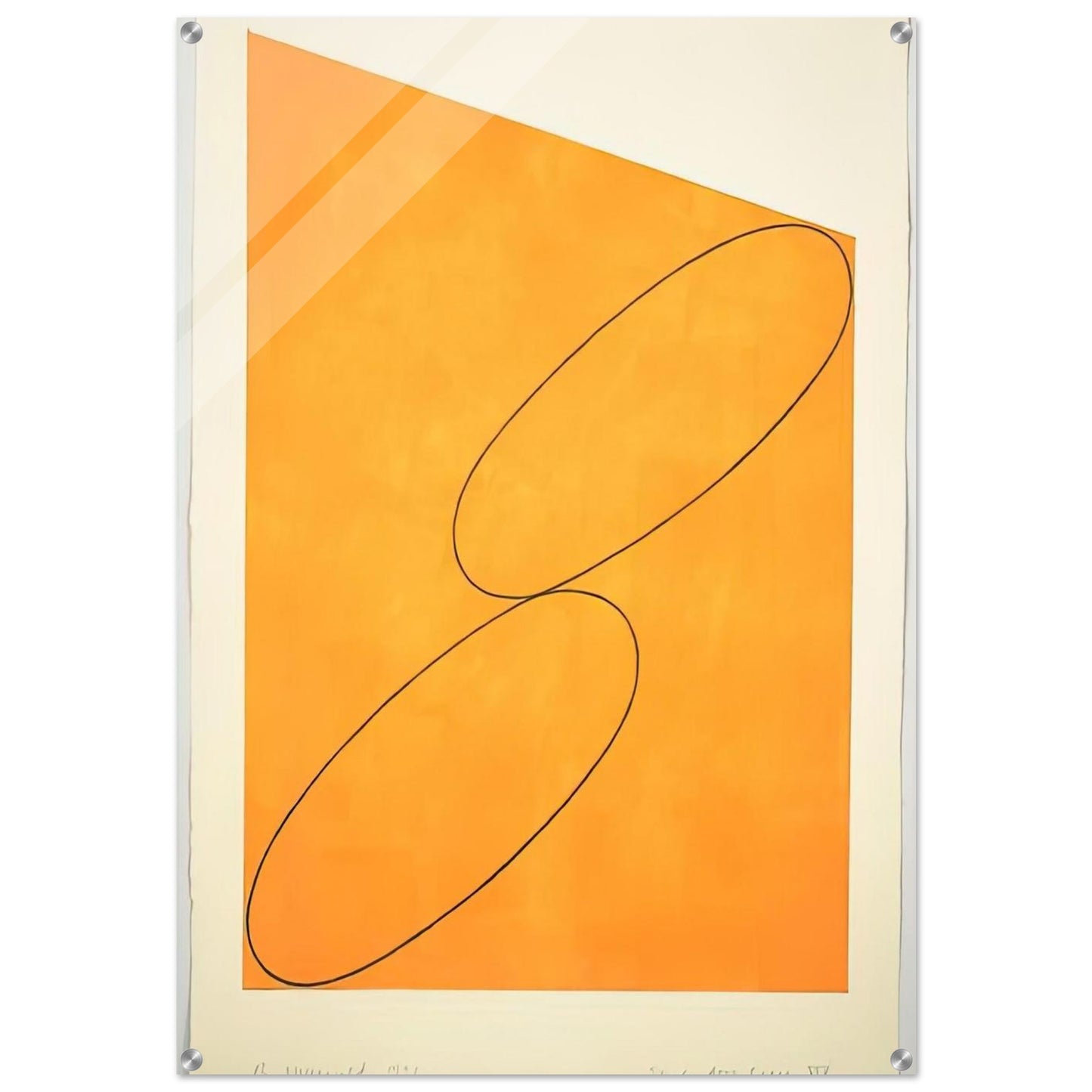 TUDY ATTIC SERIES XIV 1991 - Robert Mangold Acrylic Print - 70x100 cm / 28x40″ inches | Robert Mangold Wall Art | Robert Mangold Prints