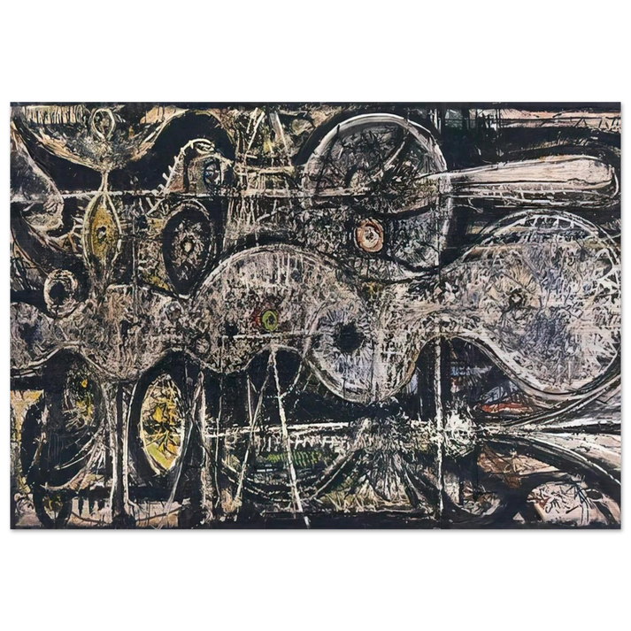 Undulation - 1942 - Richard Pousette-Dart Brushed Aluminum Print - 70x100 cm / 28x40 inches | Richard Pousette-Dart Aluminum Print | Richard Pousette-Dart Prints