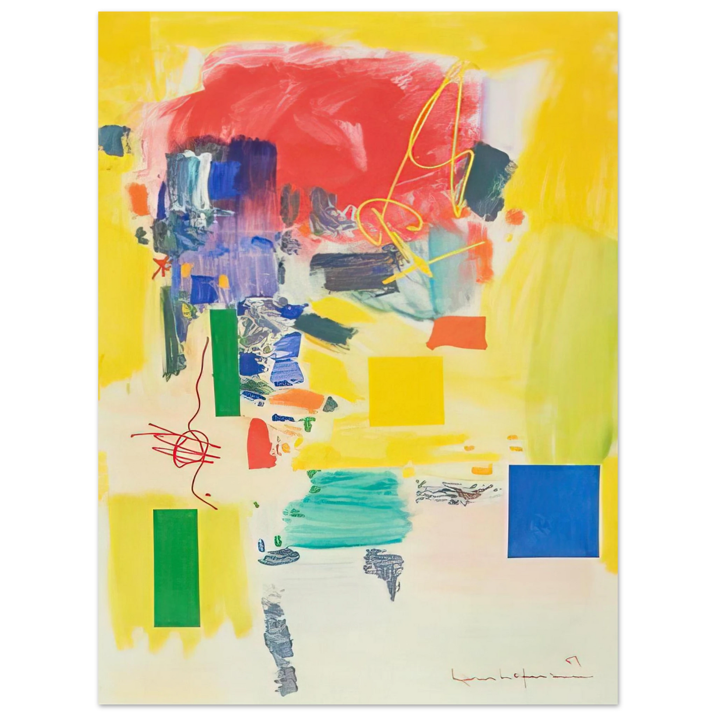 Hans Hofmann - Golden Splendor 75x100 cm / 30x40inches Fine Art Poster