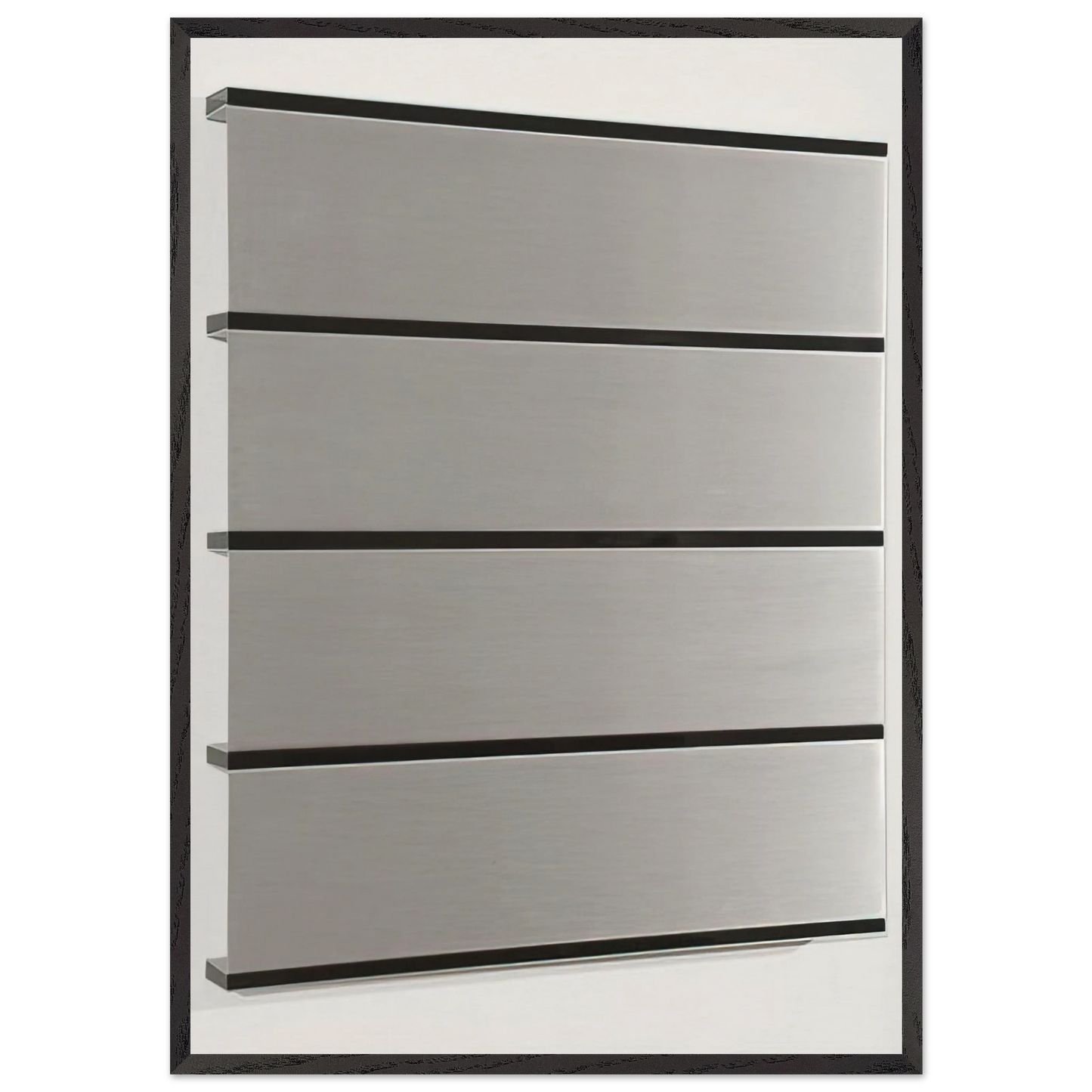 Untitled - 1986 - Donald Judd 70x100 cm / 28x40 inches Framed Art Print – Black Wooden Frame