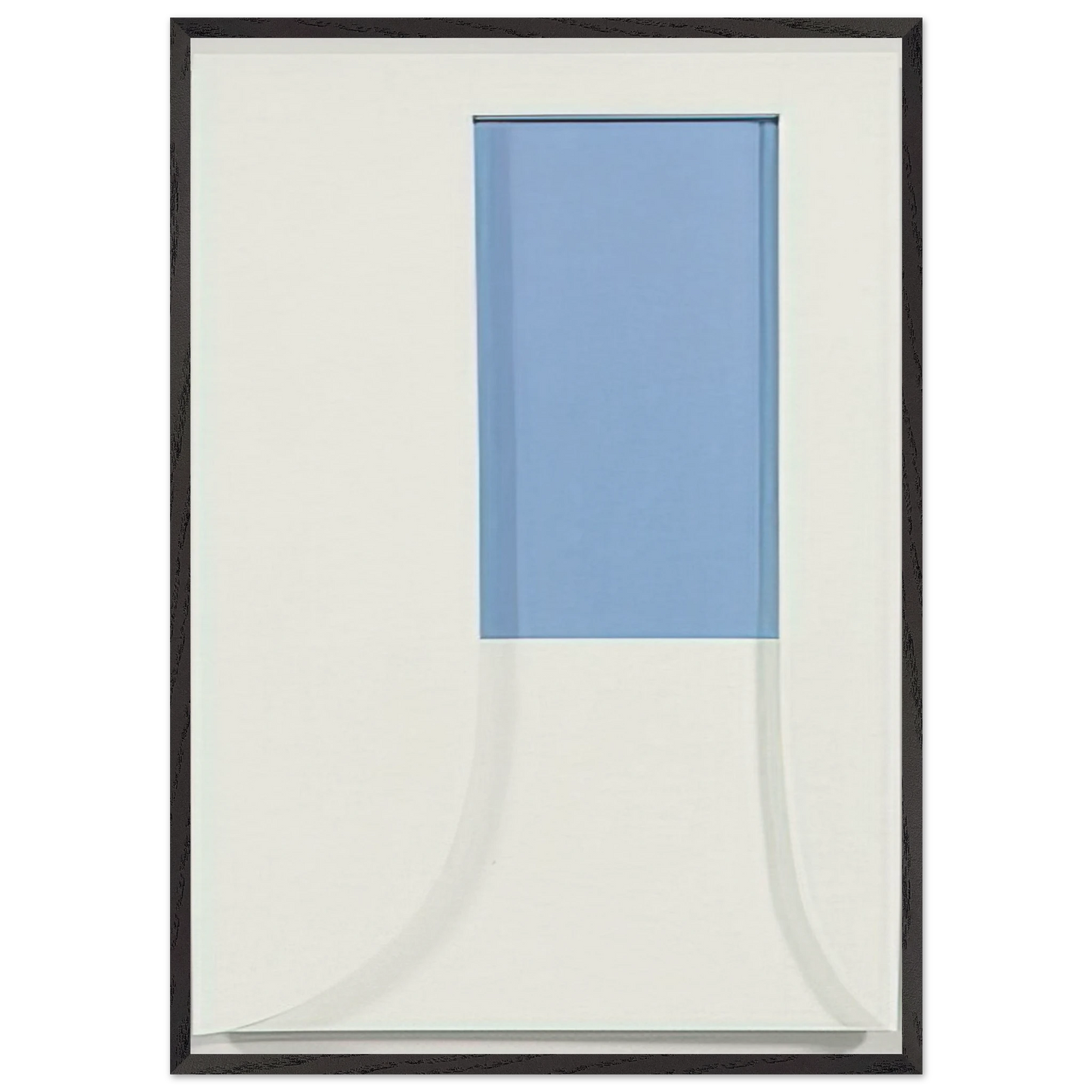 Relief with Blue - Ellsworth Kelly 70x100 cm / 28x40 inches Framed Art Print – Black Wooden Frame