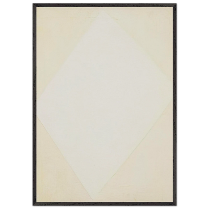 Two Whites - Ellsworth Kelly 70x100 cm / 28x40 inches Framed Art Print – Black Wooden Frame