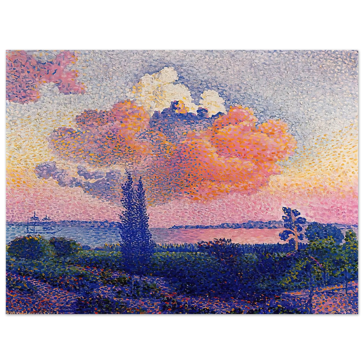 Henri-Edmond Cross - The Pink Cloud 75x100 cm / 30x40inches Fine Art Poster