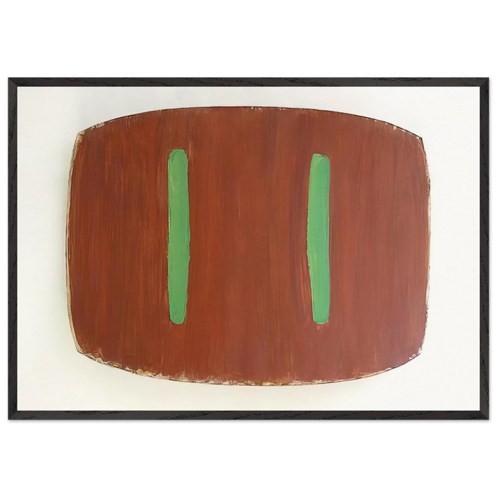 Lure II - 1976 - Ron Gorchov 70x100 cm / 28x40 inches Framed Art Print – Black Wooden Frame