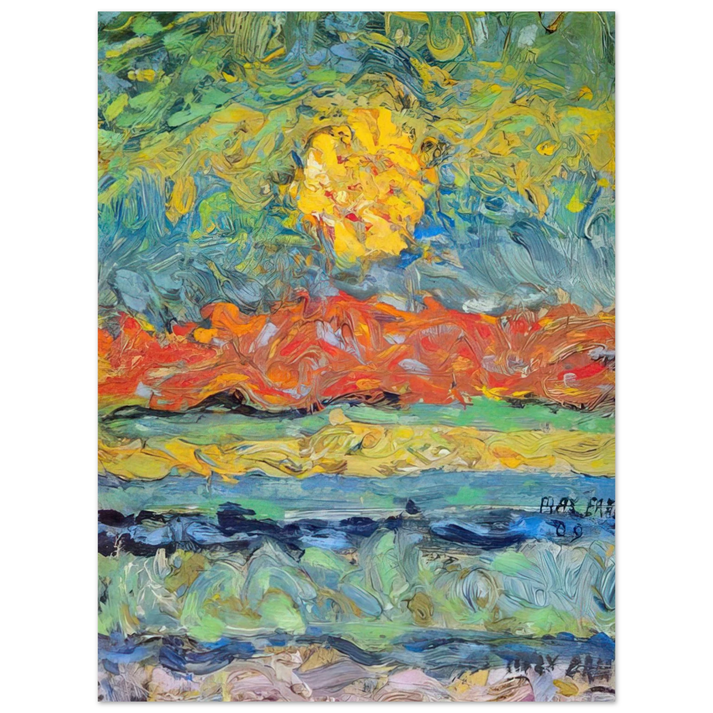 Max Ernst - Landscape with Sun 75x100 cm / 30x40inches Fine Art Poster