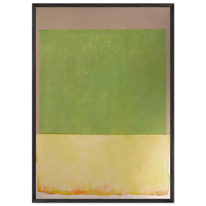 Sunbox - 1966 - Theodoros Stamos 70x100 cm / 28x40 inches Framed Art Print – Black Wooden Frame