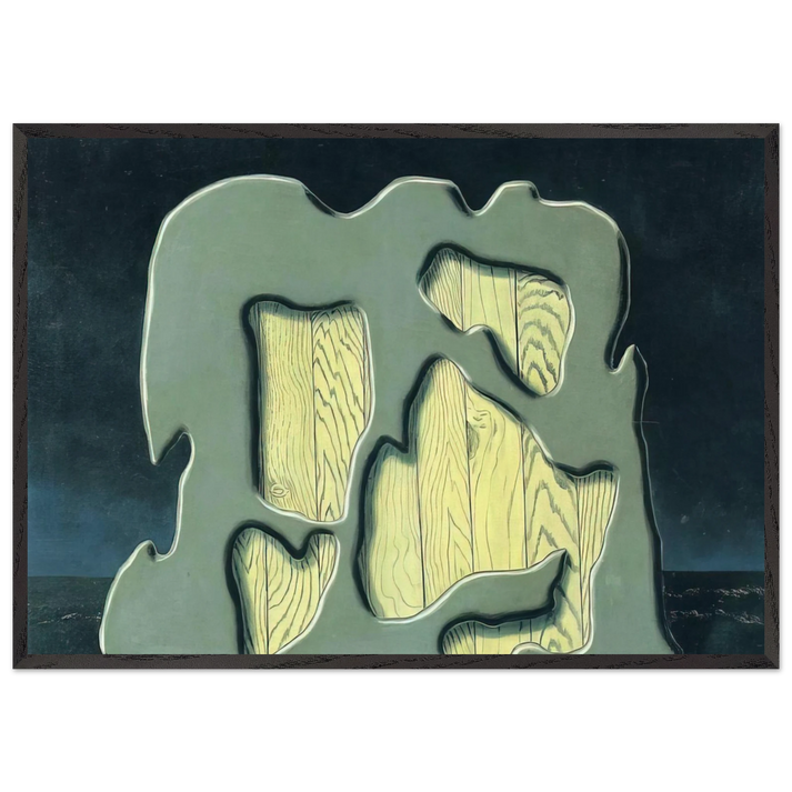 IMP OF THE PERVERSE 1927 - Rene Magritte 70x100 cm / 28x40 inches Framed Art Print – Black Wooden Frame