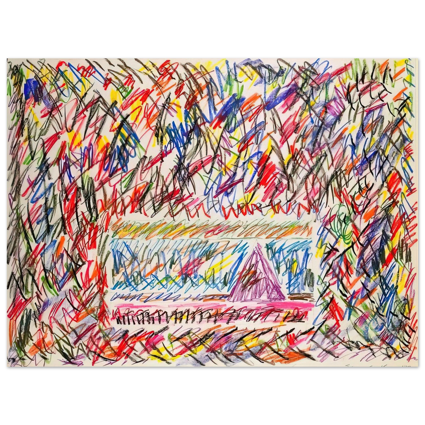 Sam Gilliam - Coffee Thyme 75x100 cm / 30x40inches Fine Art Poster