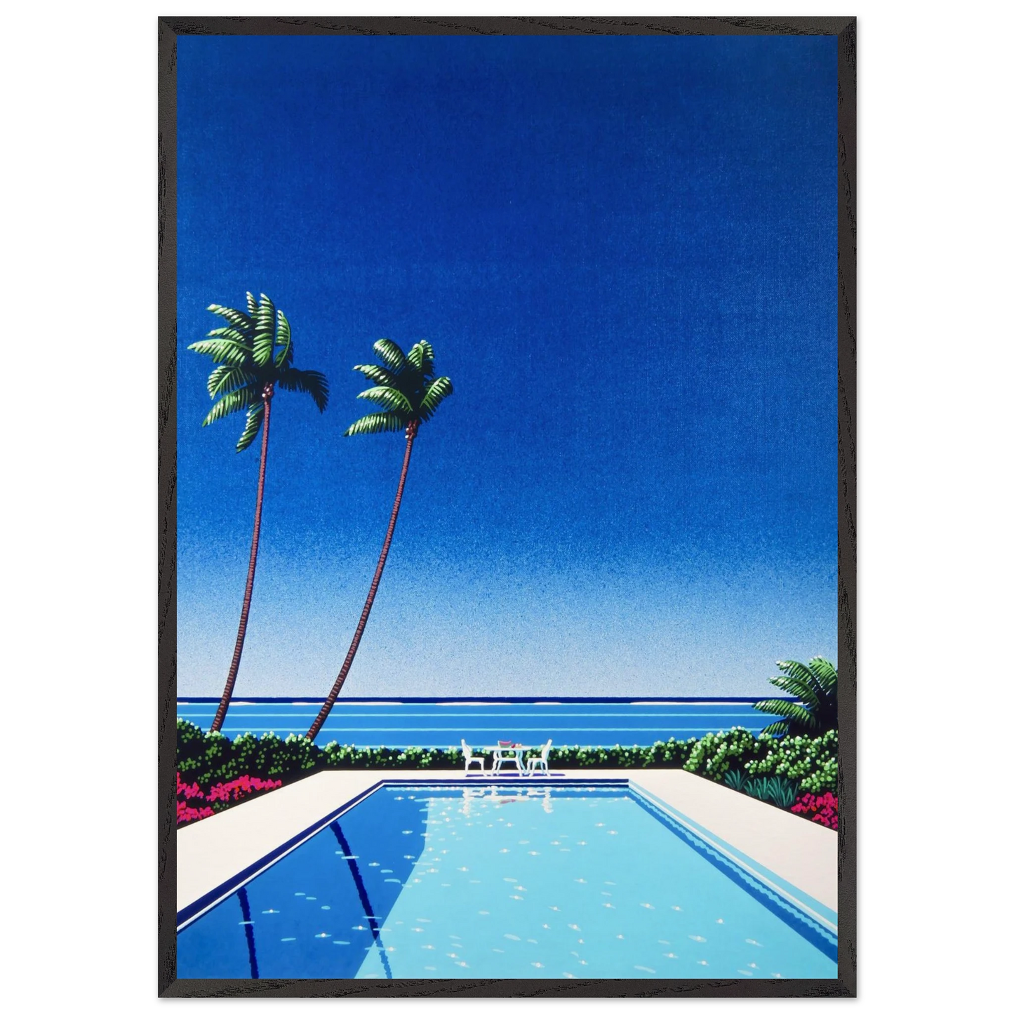 Watermelon Pool - Hiroshi Nagai 70x100 cm / 28x40 inches Framed Art Print – Black Wooden Frame