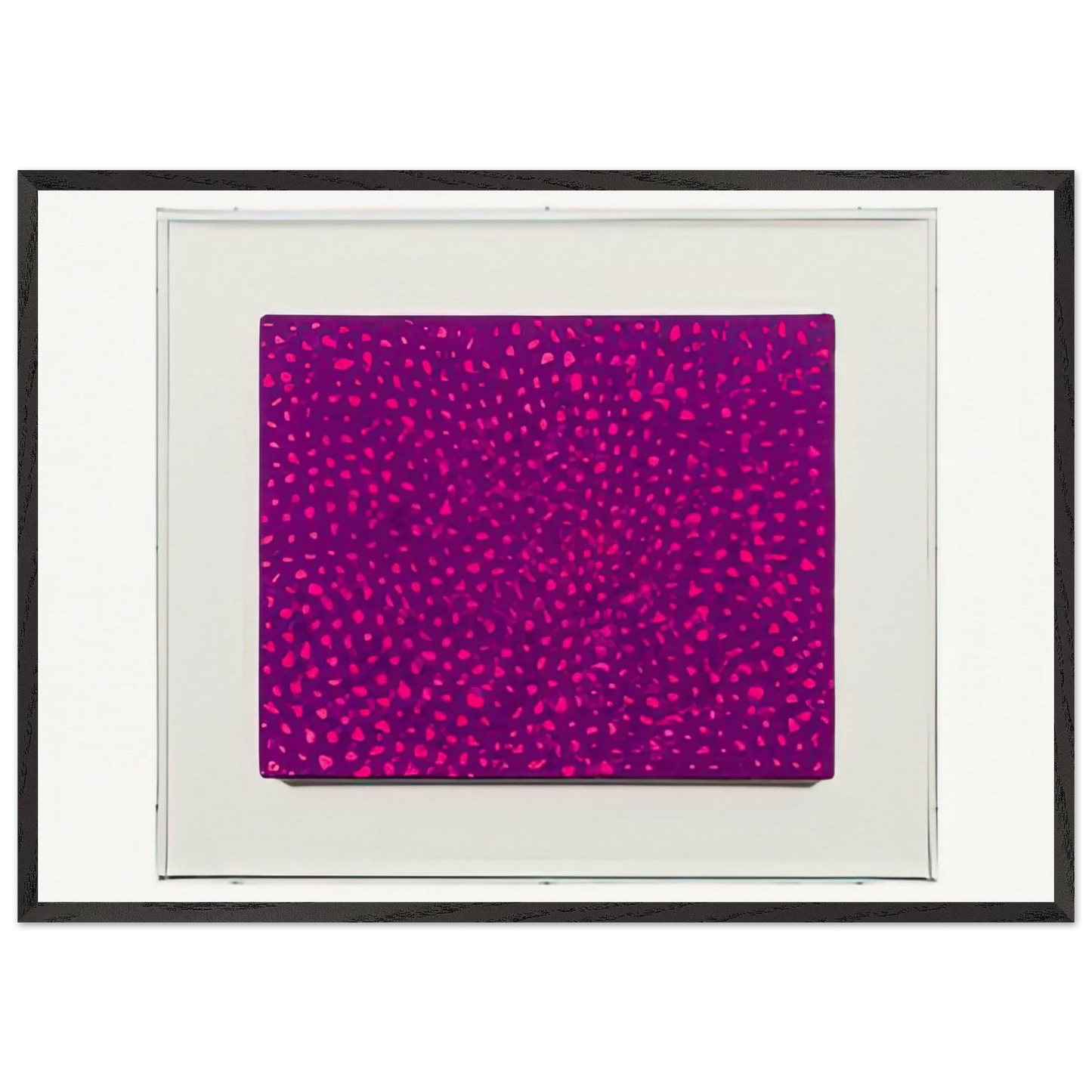 NETS 70 - Yayoi Kusama 70x100 cm / 28x40 inches Framed Art Print – Black Wooden Frame