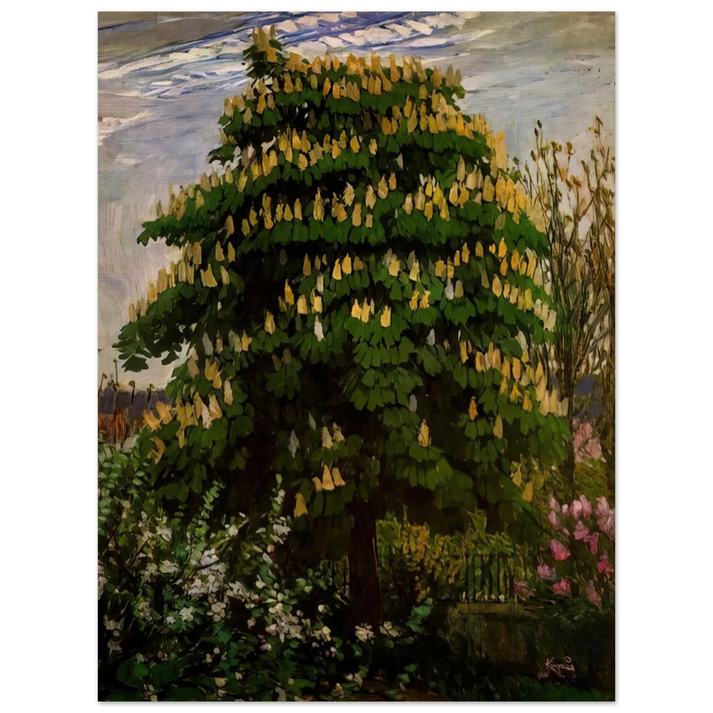 Frantisek Kupka - The chestnut tree in blossom 75x100 cm / 30x40inches Fine Art Poster