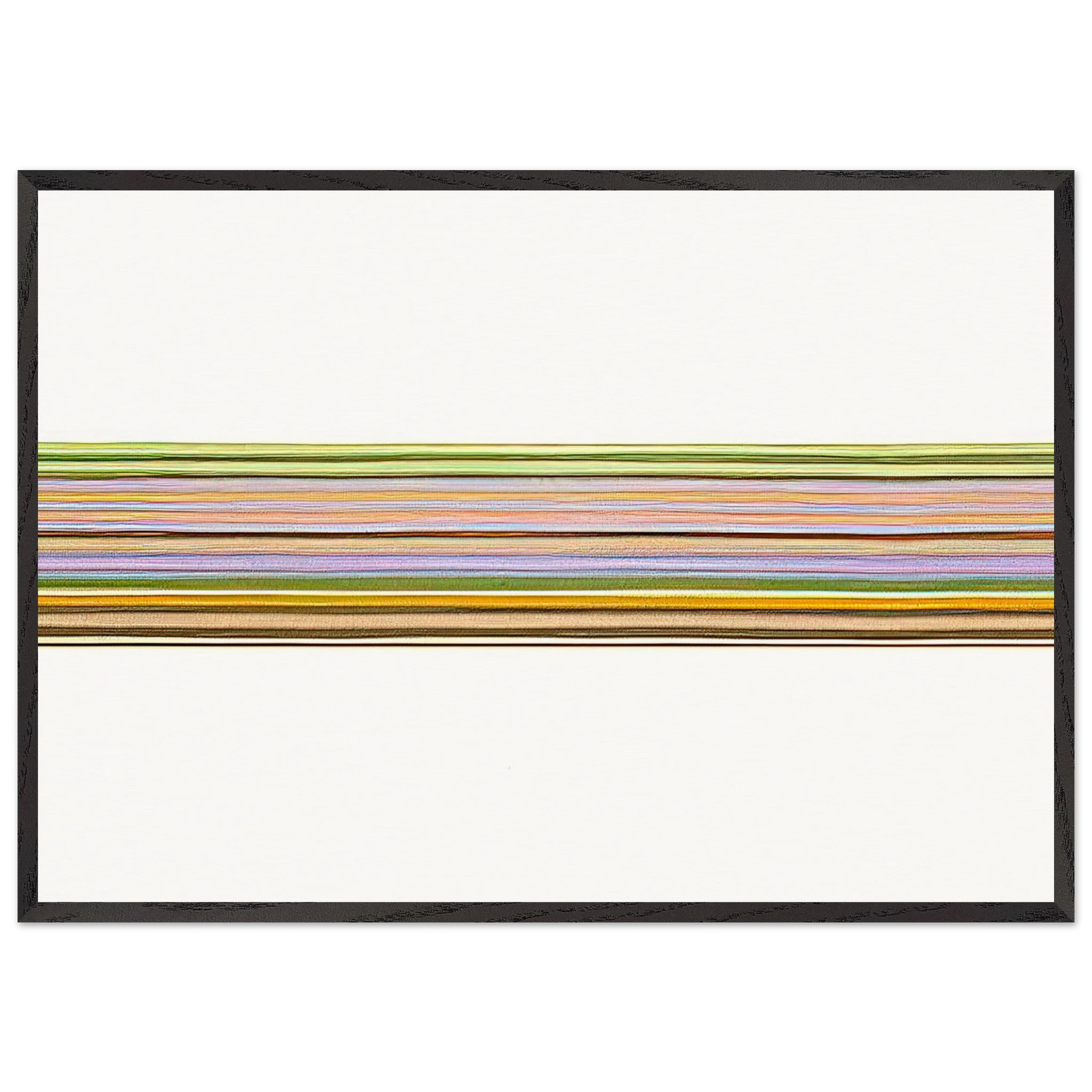Untitled 156 - 1971 - Gene Davis 70x100 cm / 28x40 inches Framed Art Print – Black Wooden Frame