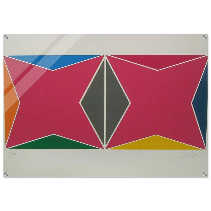 Geometric Composition - Hard Edge Painting - Larry Zox Acrylic Print - 70x100 cm / 28x40″ inches | Larry Zox Wall Art | Larry Zox Prints