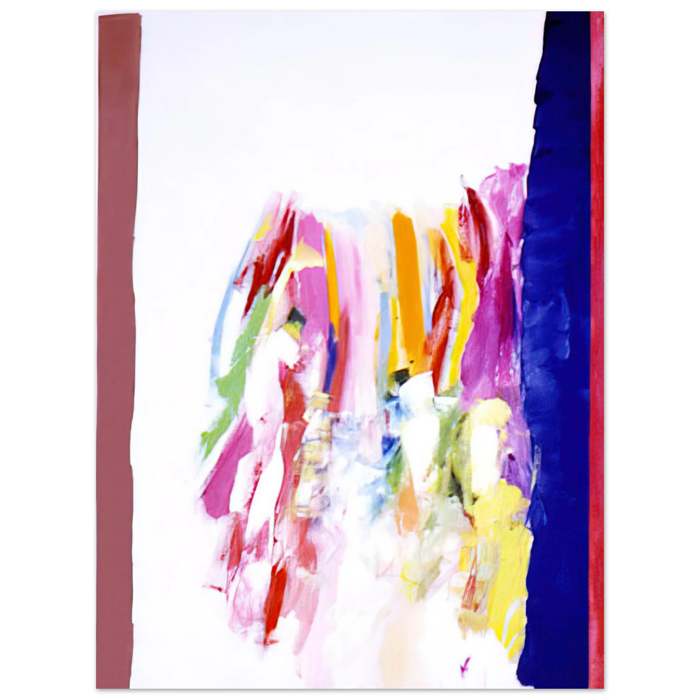 Ronnie Landfield - Jubilant Blue - 1972 75x100 cm / 30x40inches Fine Art Poster