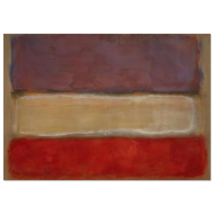 Mark Rothko - Untitled Purple, White, and Red - 1953 Wall Art - 60x80 cm / 24x32 inches - Fine Art Poster-canvas - -