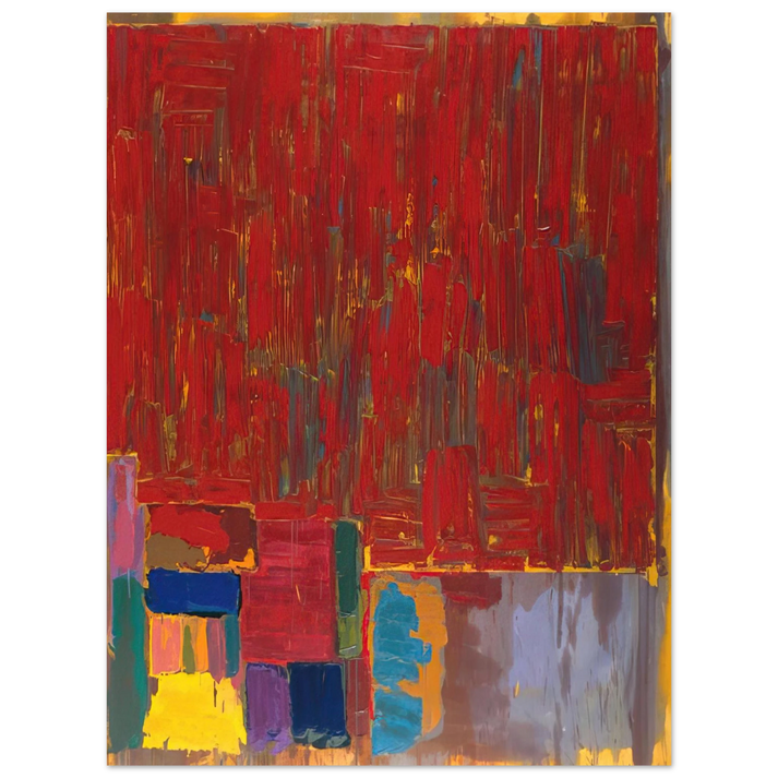 John Hoyland - Saracen - 1977 75x100 cm / 30x40inches Fine Art Poster