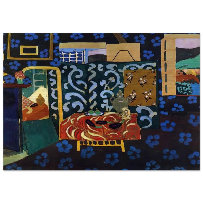 STILL LIFE WITH AUBERGINES 1911 - Henri Matisse Brushed Aluminum Print - 70x100 cm / 28x40 inches | Henri Matisse Aluminum Print | Henri Matisse Prints