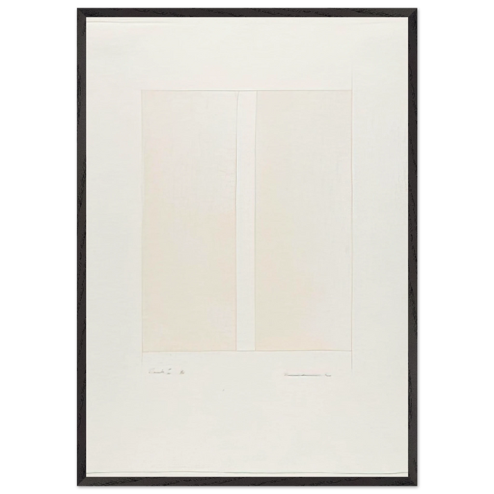 Canto I - Barnett Newman 70x100 cm / 28x40 inches Framed Art Print – Black Wooden Frame