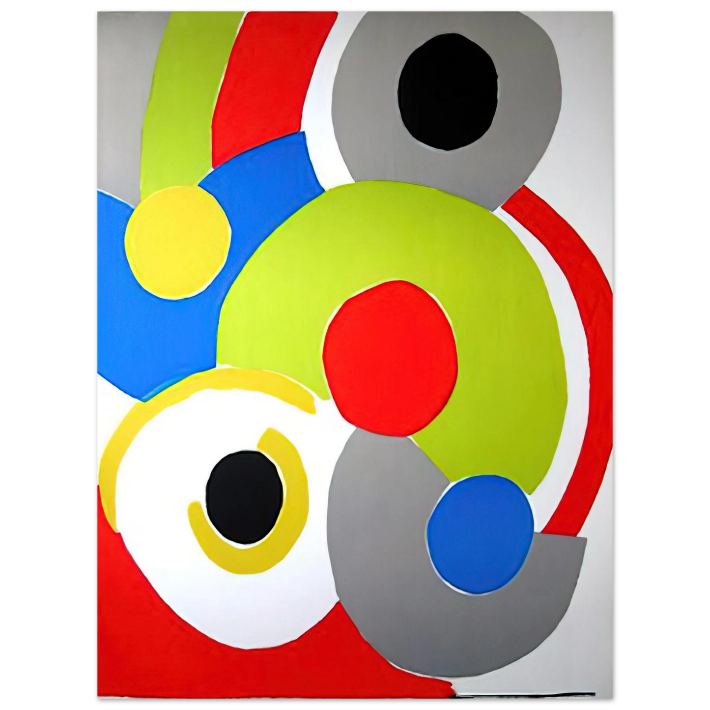Sonia Delaunay - COMPOSITION 1 75x100 cm / 30x40inches Fine Art Poster