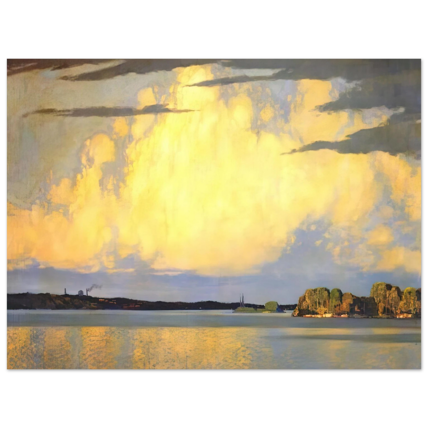 Frank Johnston - Serenity Lake of the Woods - 1922 75x100 cm / 30x40inches Fine Art Poster