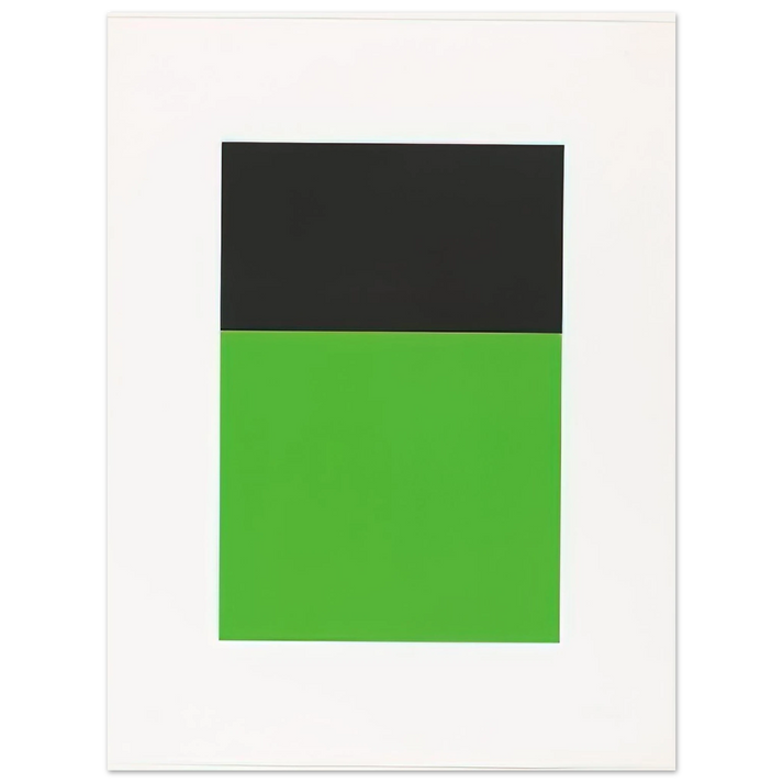 Ellsworth Kelly - Black-Green from the Series of Ten Lithographs 75x100 cm / 30x40inches Fine Art Poster