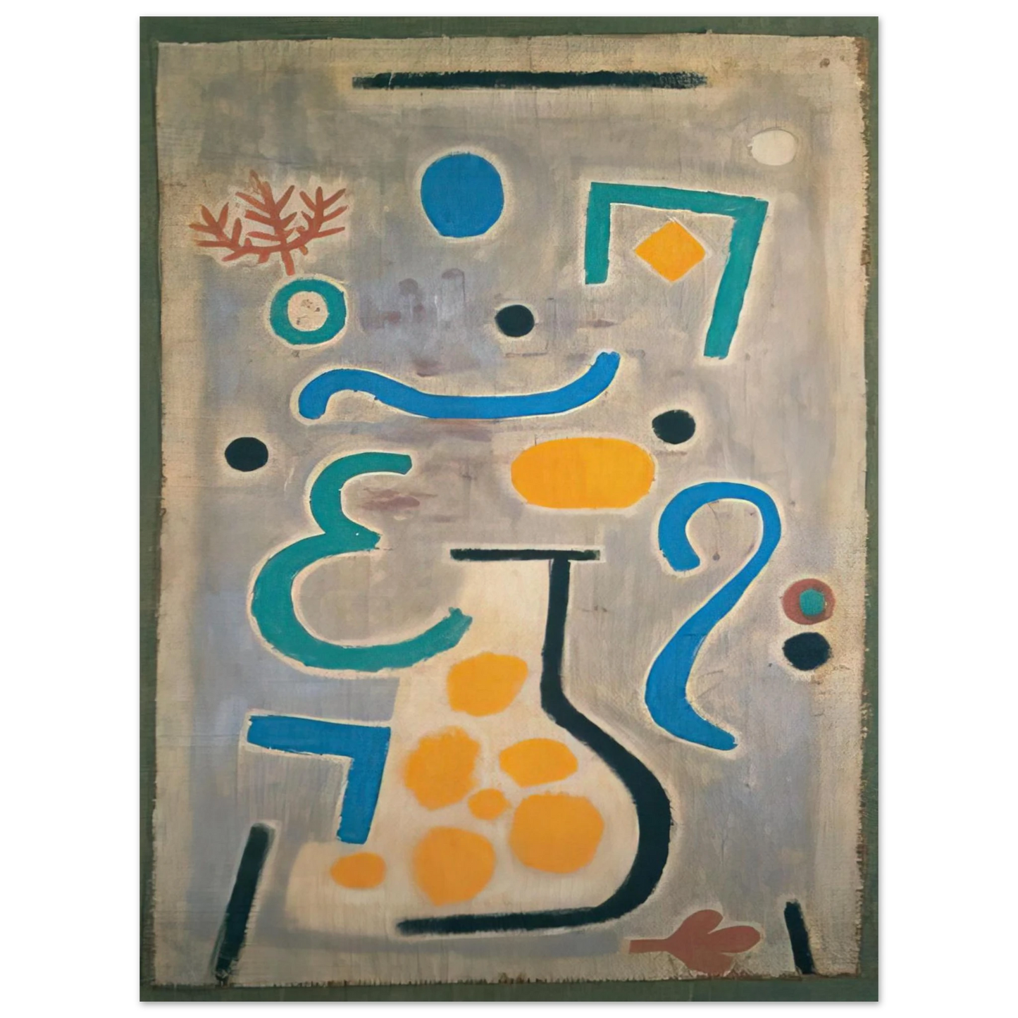Paul Klee - THE VASE 1938 75x100 cm / 30x40inches Fine Art Poster