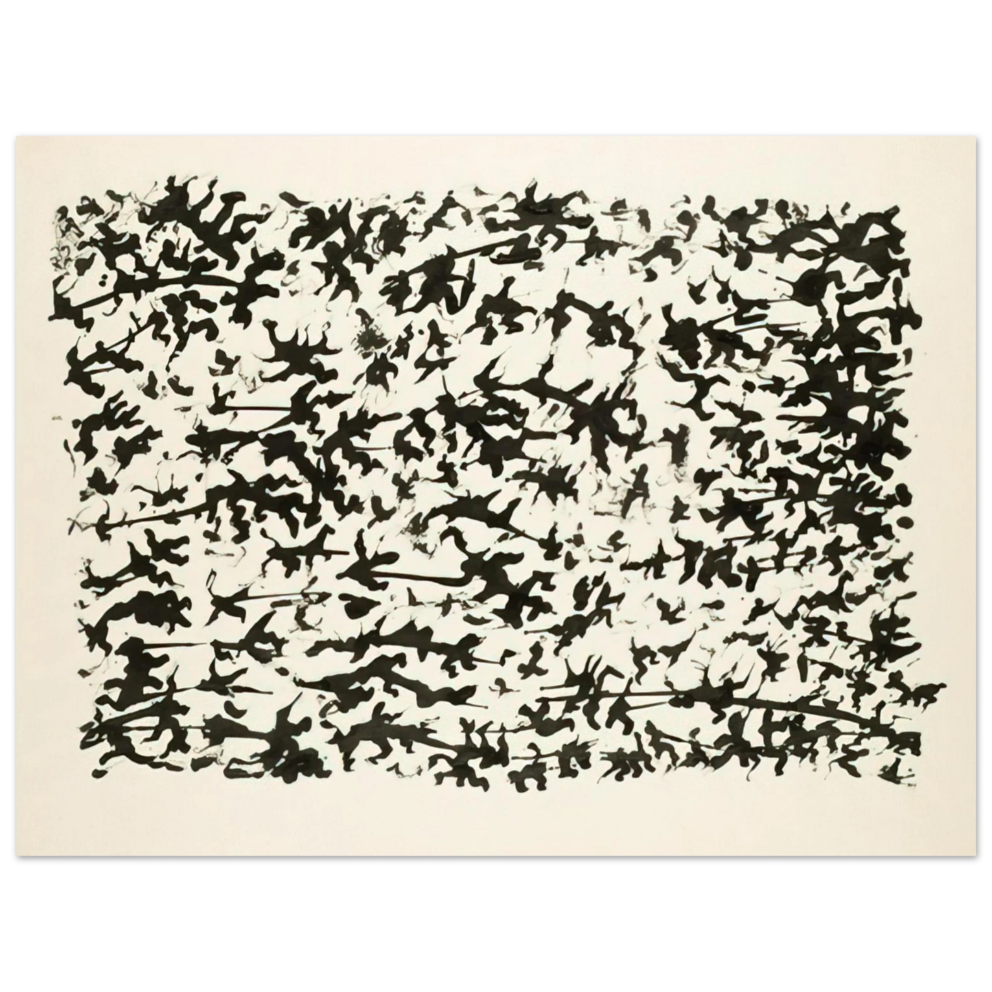 Henri Michaux - Untitled - Tachisme 75x100 cm / 30x40inches Fine Art Poster