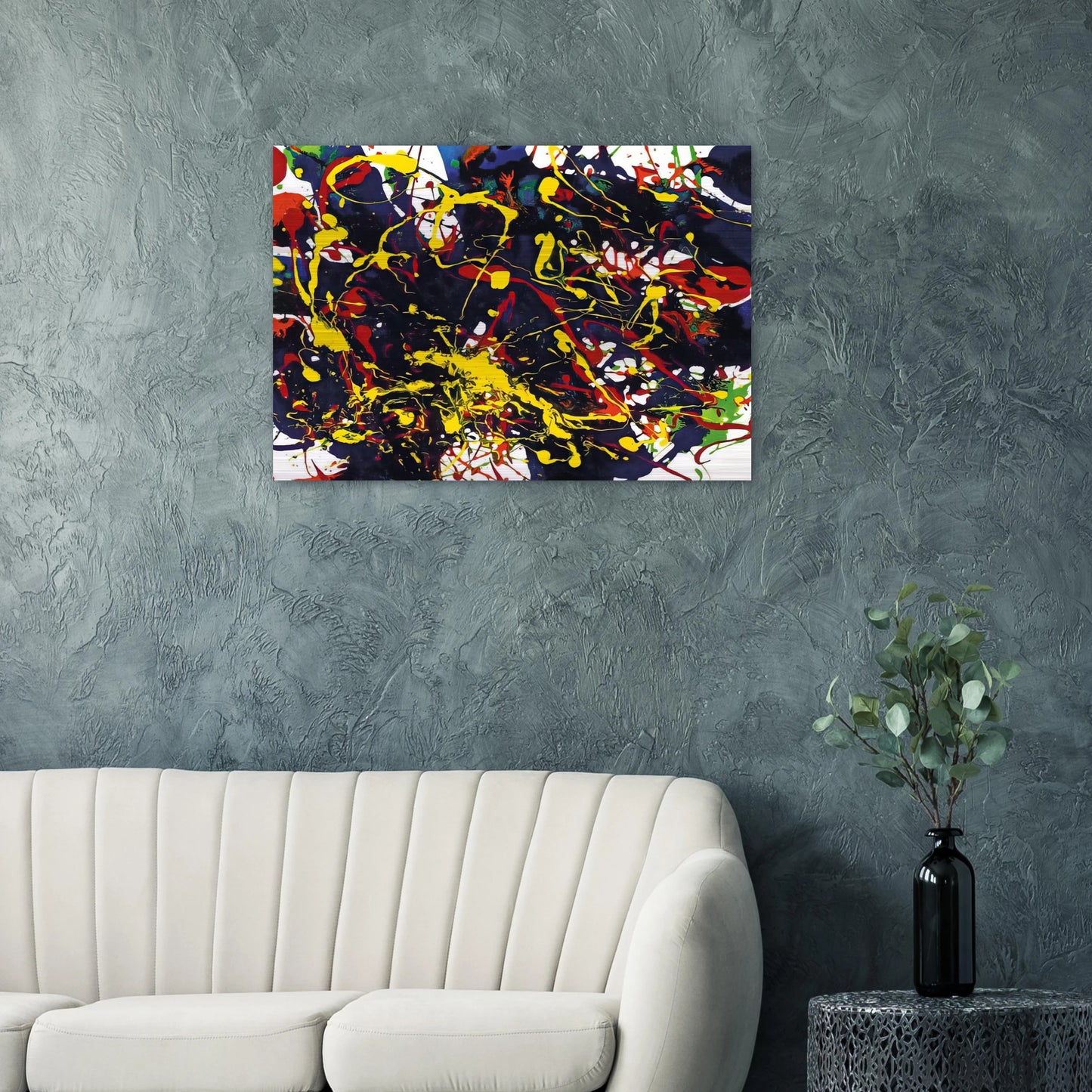 Untitled SFP94-79 SFF 1755 - Sam Francis Brushed Aluminum Print - 70x100 cm / 28x40 inches | Sam Francis Aluminum Print | Sam Francis Prints