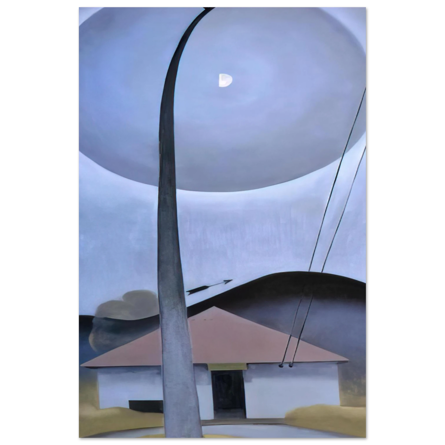 Georgia O'Keeffe - Little House with Flagpole Fine Art Poster