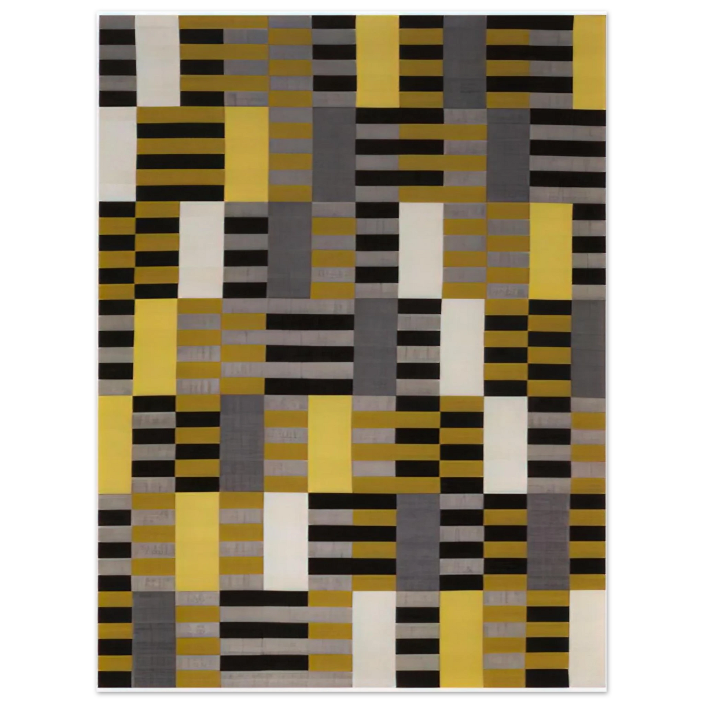 Anni Albers - BLACK WHITE YELLOW 1926 75x100 cm / 30x40inches Fine Art Poster