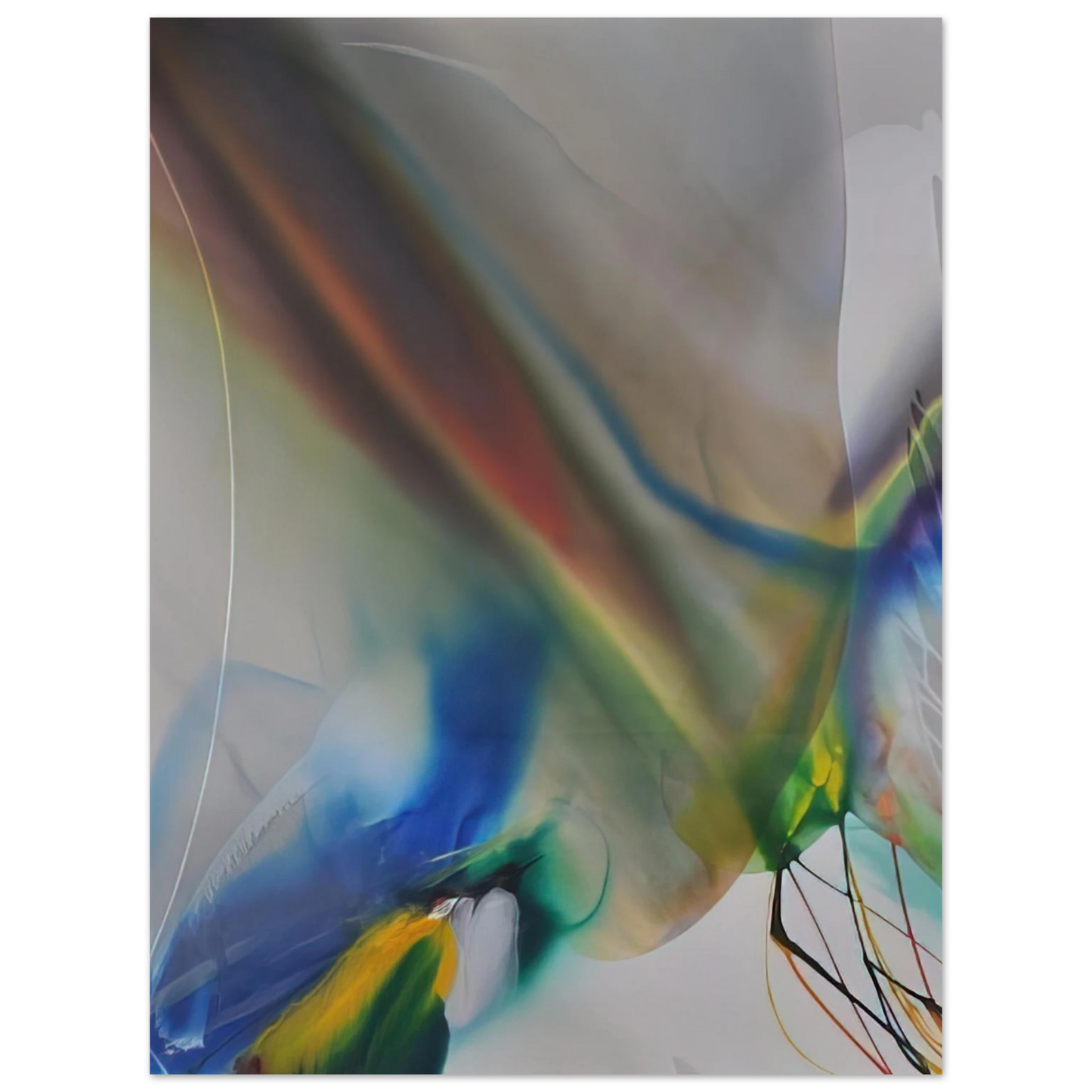 Paul Jenkins - Phenomena Merlins Mantle - 1970 75x100 cm / 30x40inches Fine Art Poster