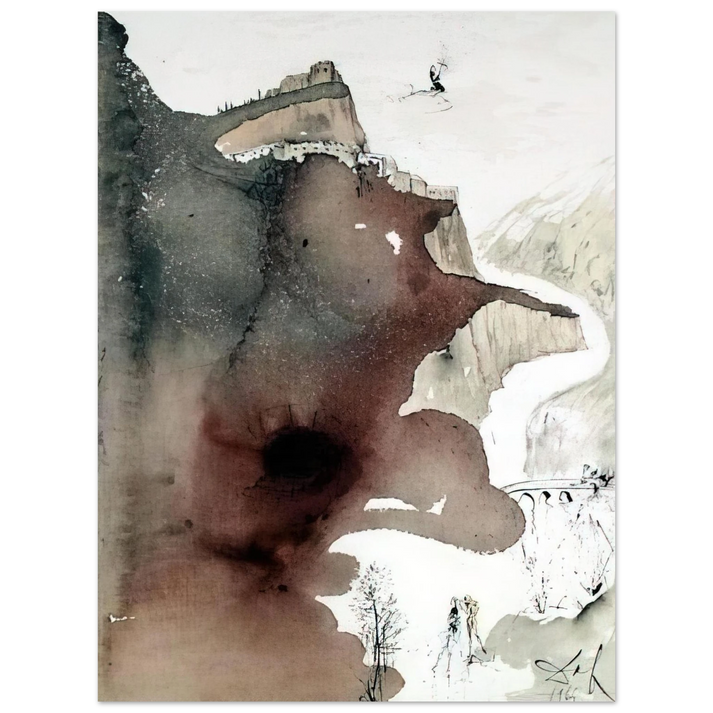 Salvador Dali - ET BAPTIZATUS EST A IOANNE IN IORDANE LUKE 3 3 75x100 cm / 30x40inches Fine Art Poster