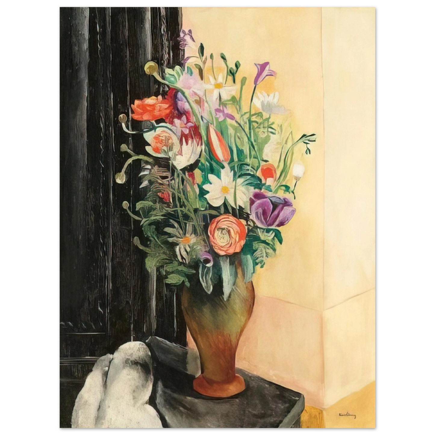 Moise Kisling - FLOWERS 1919 75x100 cm / 30x40inches Fine Art Poster