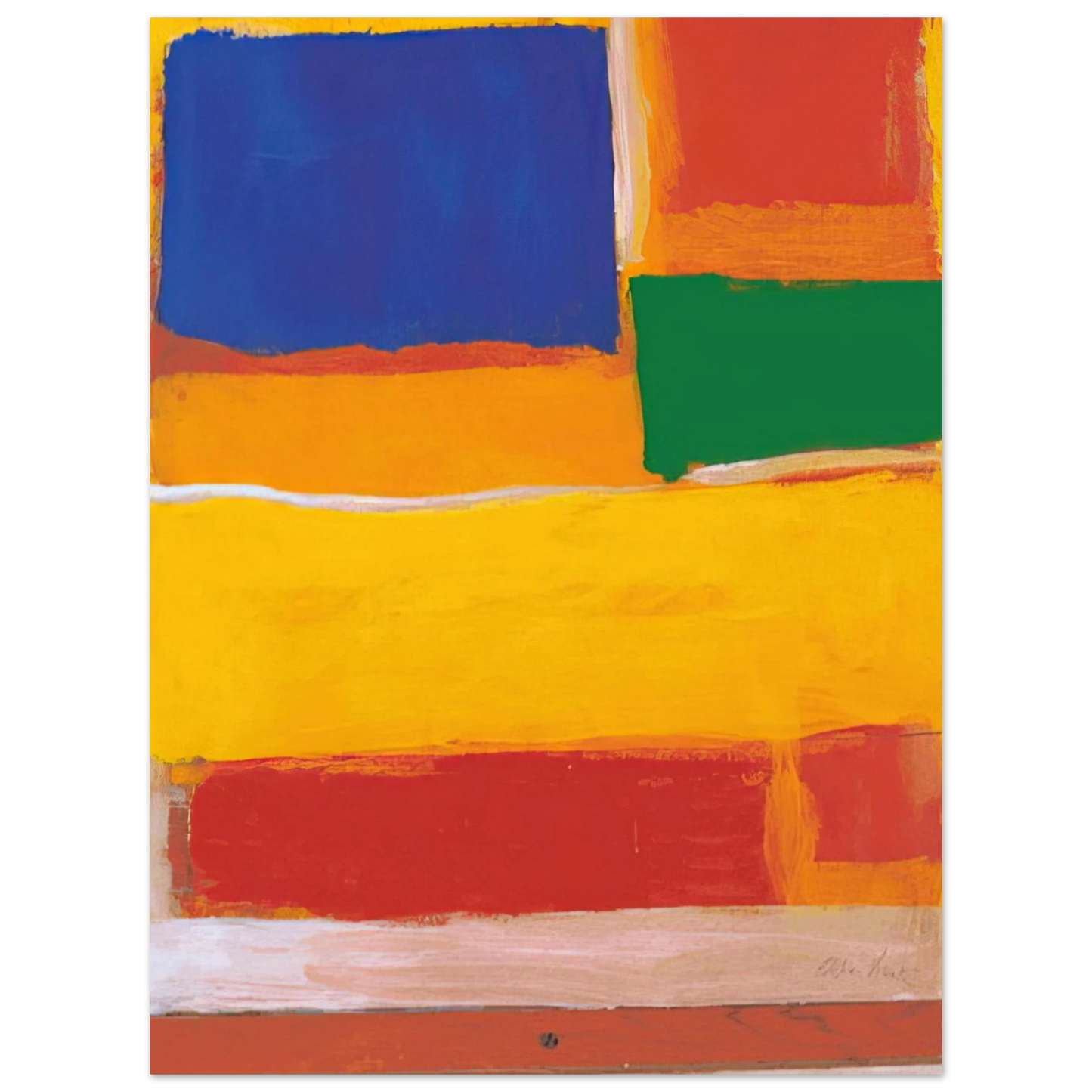 Esteban Vicente - UNTITLED 1986 75x100 cm / 30x40inches Fine Art Poster