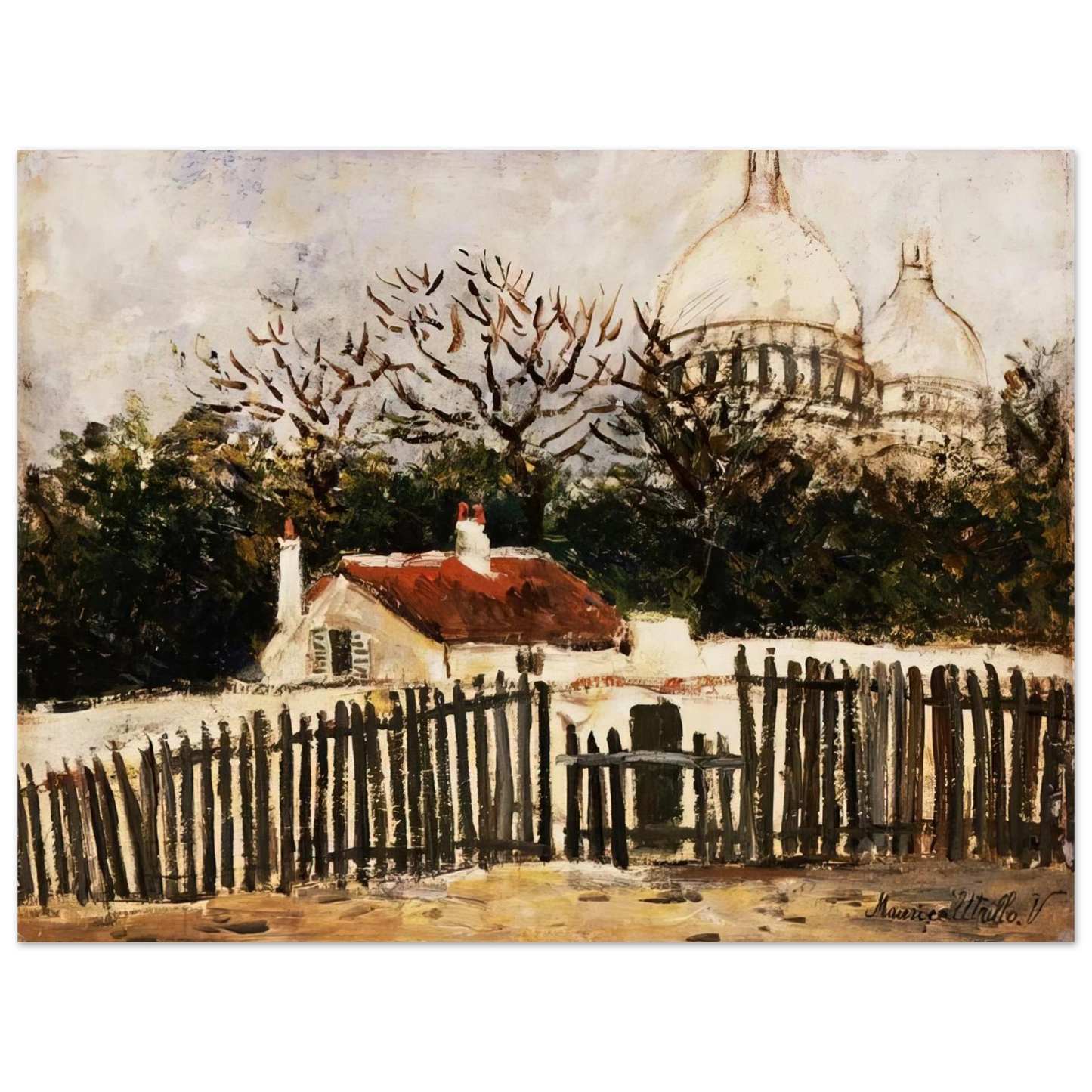 Maurice Utrillo - SACRE COEUR 2 75x100 cm / 30x40inches Fine Art Poster