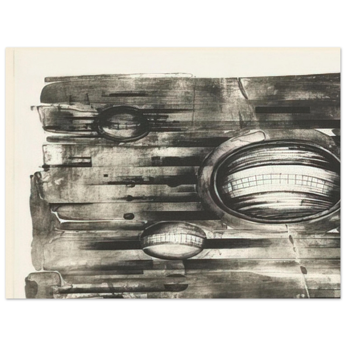 Lee Bontecou - FOURTH STONE 1963 75x100 cm / 30x40inches Fine Art Poster