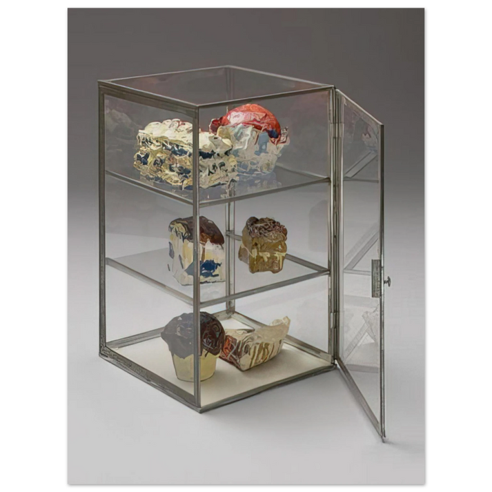 Claes Oldenburg - PASTRY CASE 1961 75x100 cm / 30x40inches Fine Art Poster
