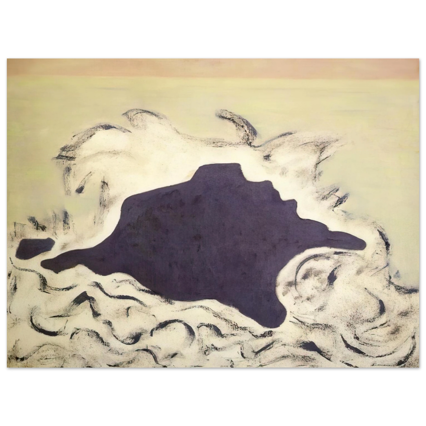 Milton Avery - Advancing Sea - 1953 75x100 cm / 30x40inches Fine Art Poster