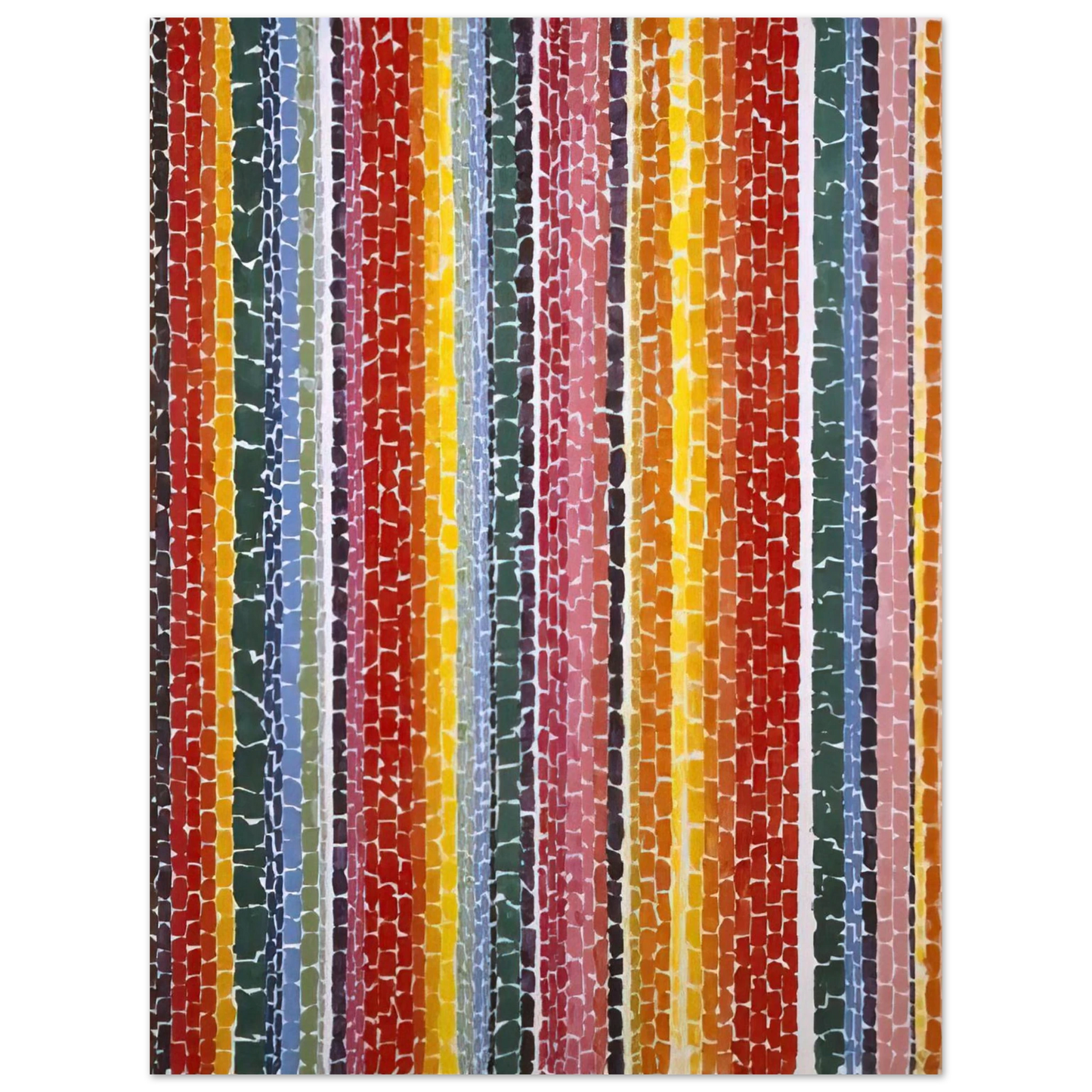 Alma Woodsey Thomas - EARTH SERMON BEAUTY LOVE AND PEACE 1971 75x100 cm / 30x40inches Fine Art Poster