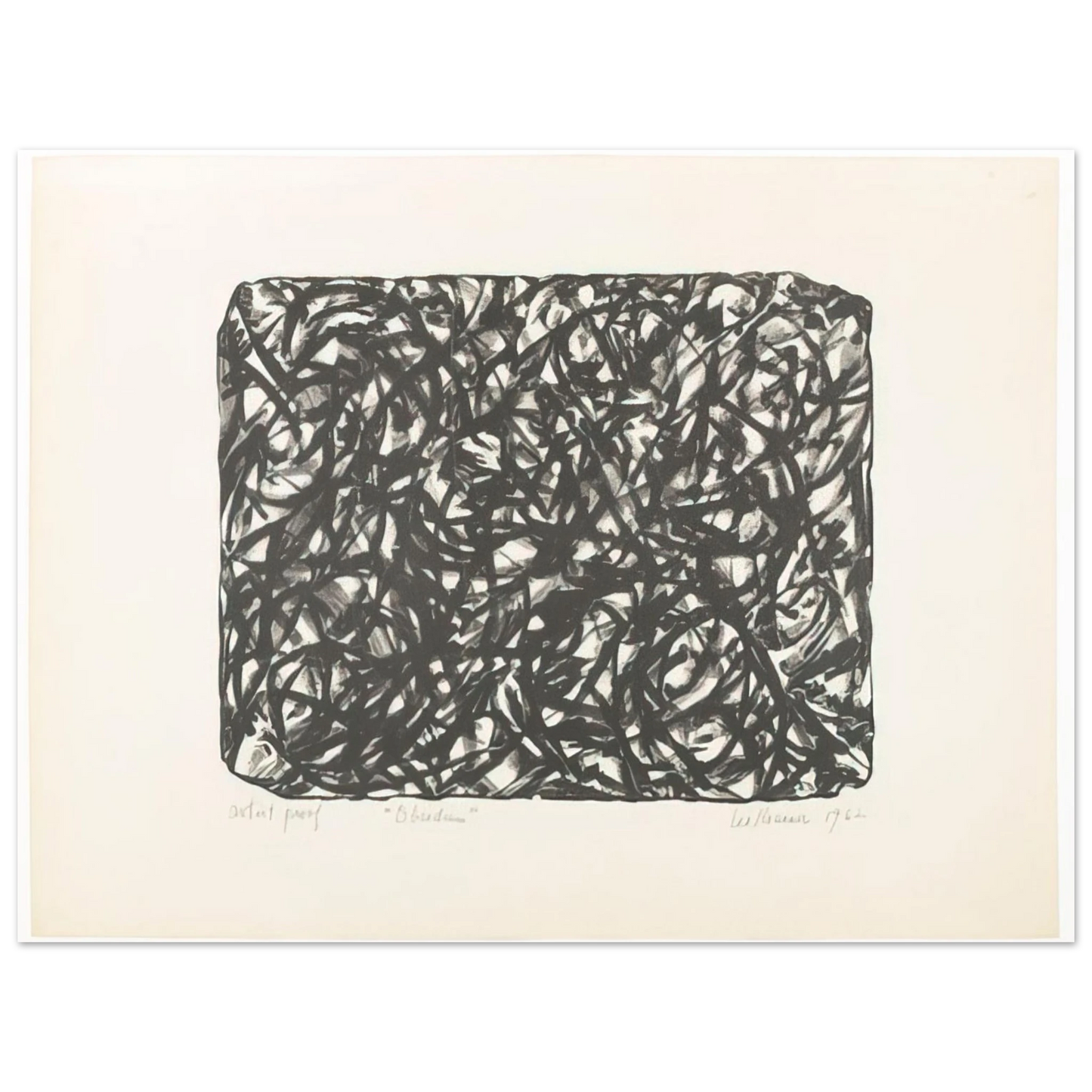 Lee Krasner - Obsidian 75x100 cm / 30x40inches Fine Art Poster